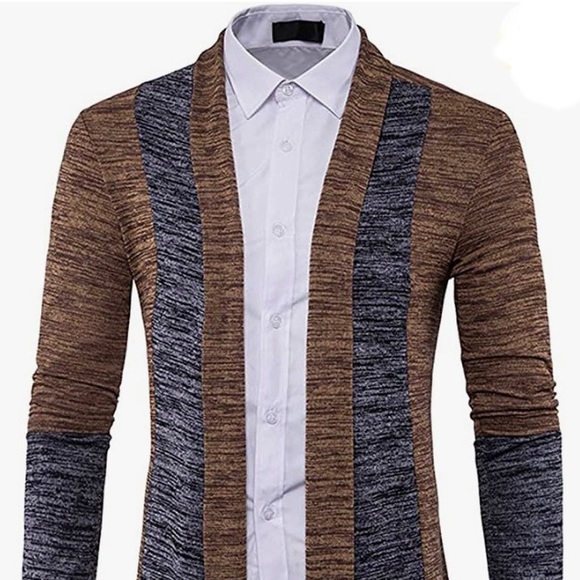 Mens Cardigan Classic Placket Cuffs - Picture 1 of 5